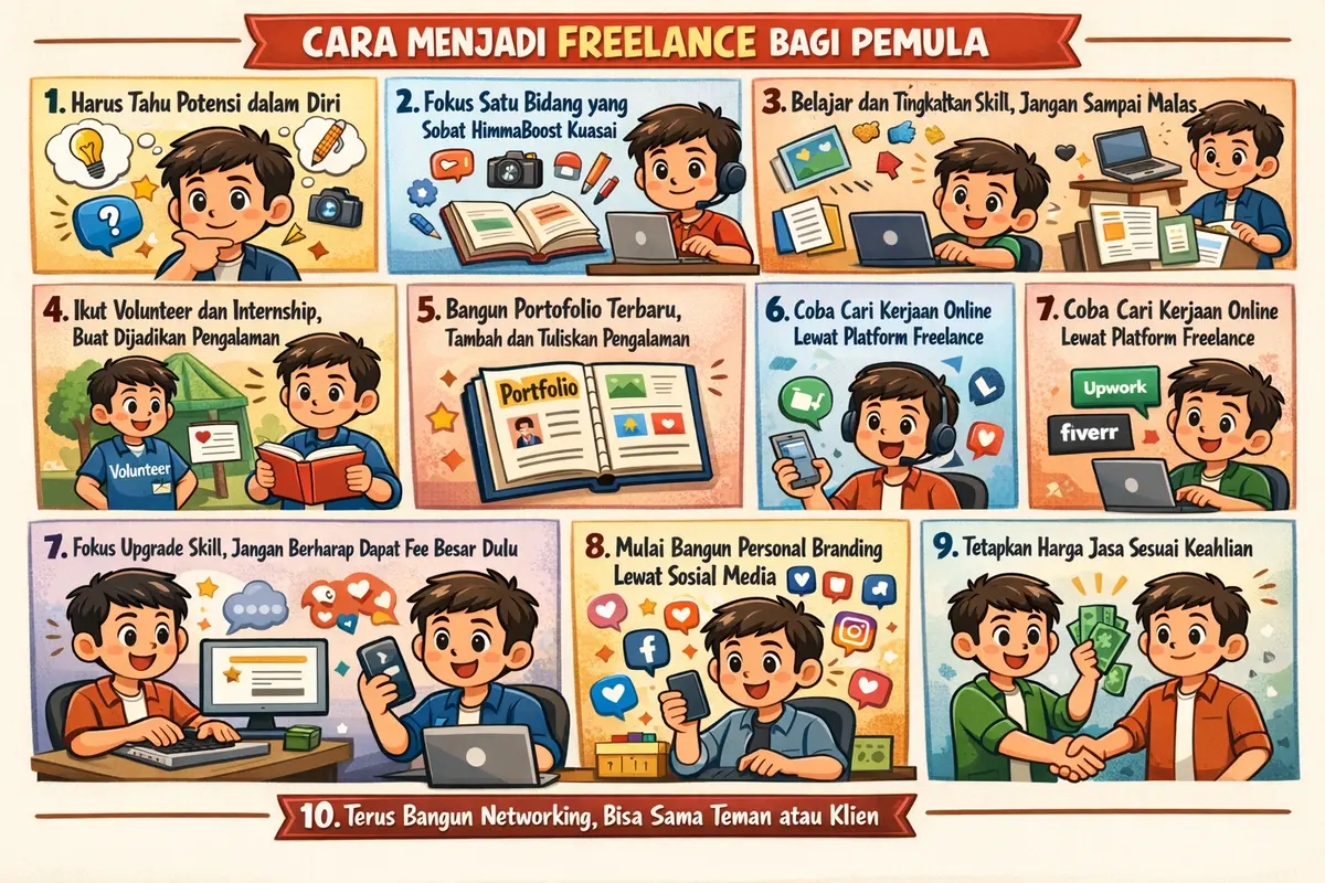 cara menjadi freelance bagi pemula dan hal yang perlu dihindari