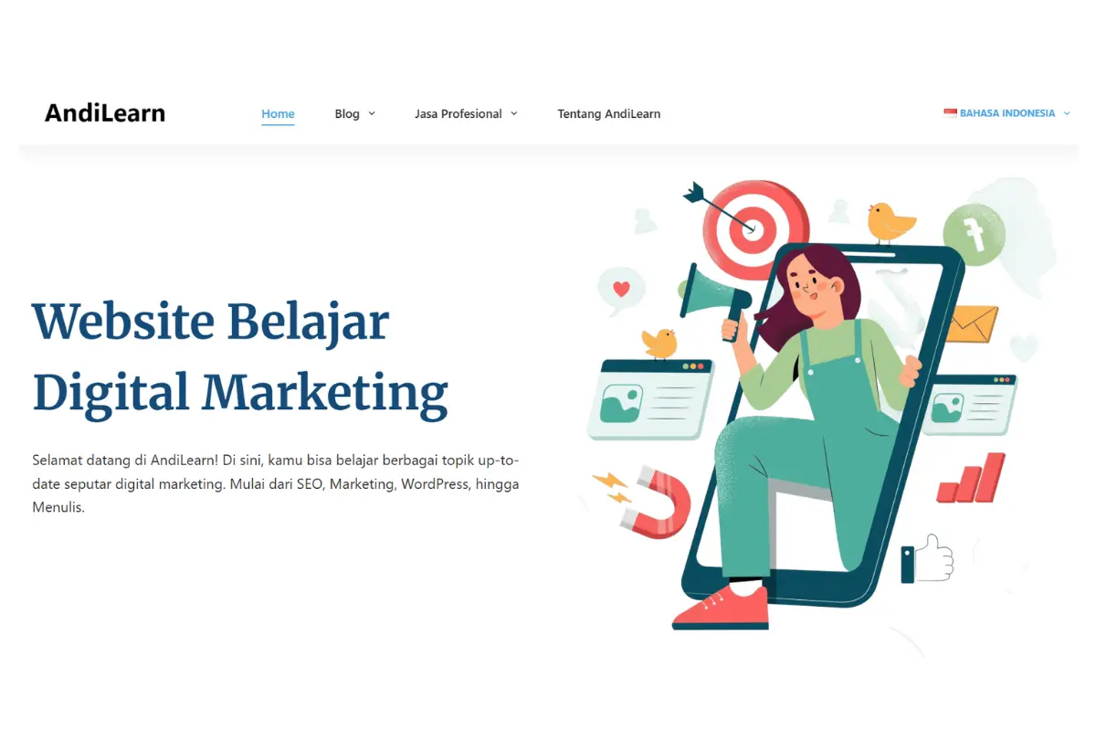 AndiLearn Solusi Belajar Digital Marketing yang Up to date
